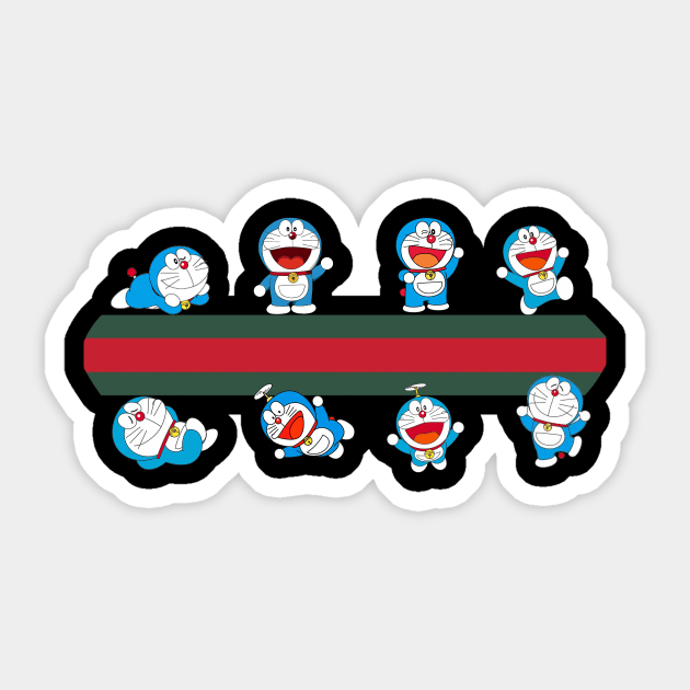 Doraemon Cat collage Japanese Cartoon Sticker by LOVILOVI